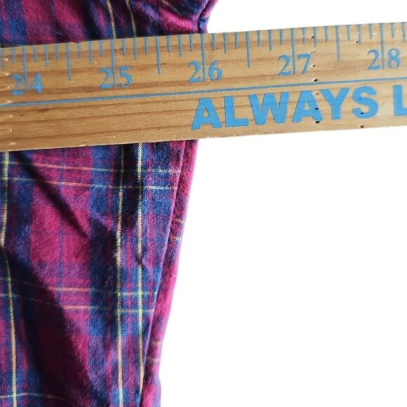 Vintage Wrangler Pearl Snap Western Shirt XL Red Plaid Cowboy Rodeo Rockabilly - Picture 11 of 13